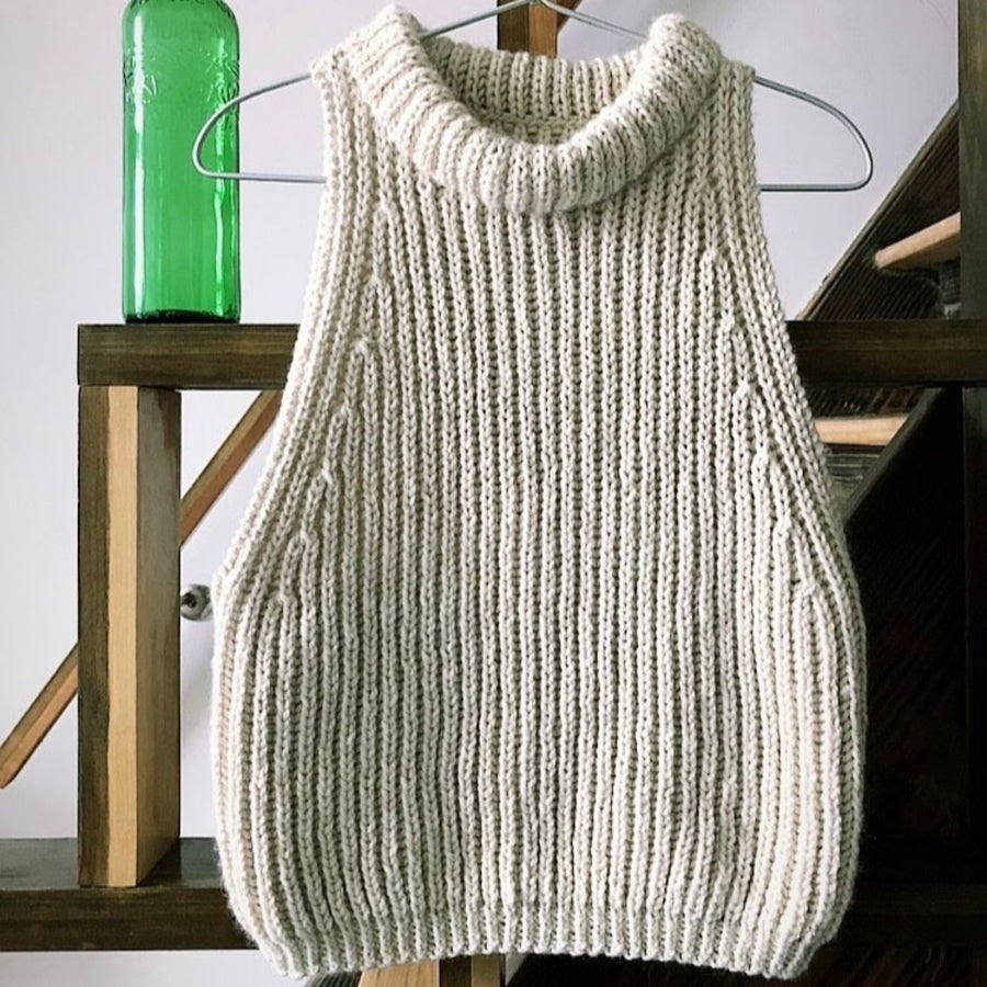 One Color Brioche Tank Knitting Pattern