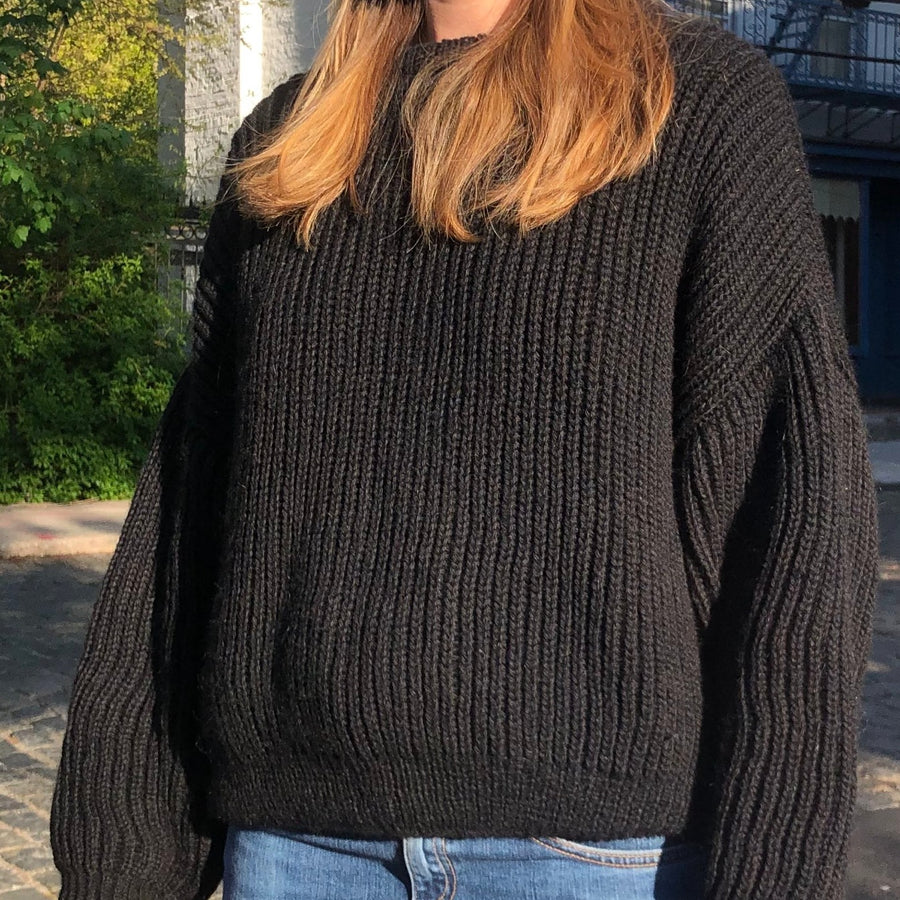 Hug Yourself Fisherman s Rib Sweater Pattern